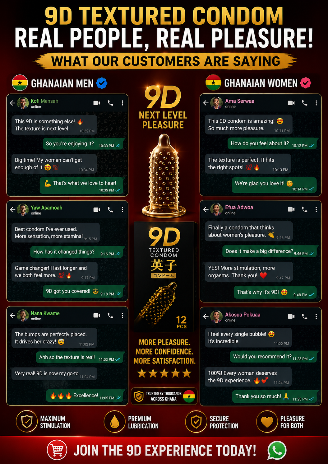 🔥 ONCE YOU TRY THE 9D CONDOM, THERE'S NO GOING BACK