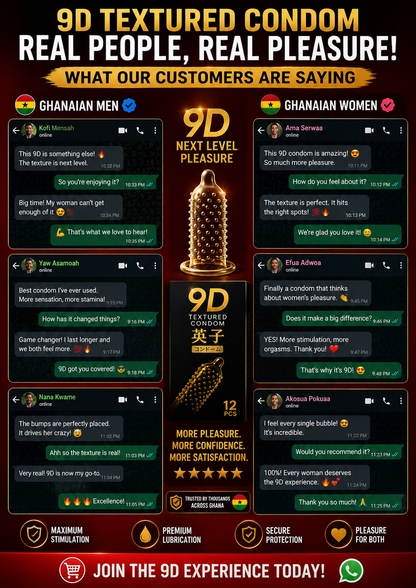 🔥 ONCE YOU TRY THE 9D CONDOM, THERE'S NO GOING BACK