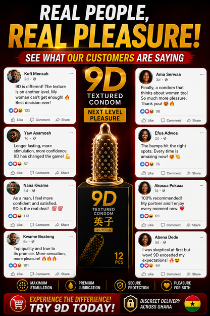 🔥 ONCE YOU TRY THE 9D CONDOM, THERE'S NO GOING BACK